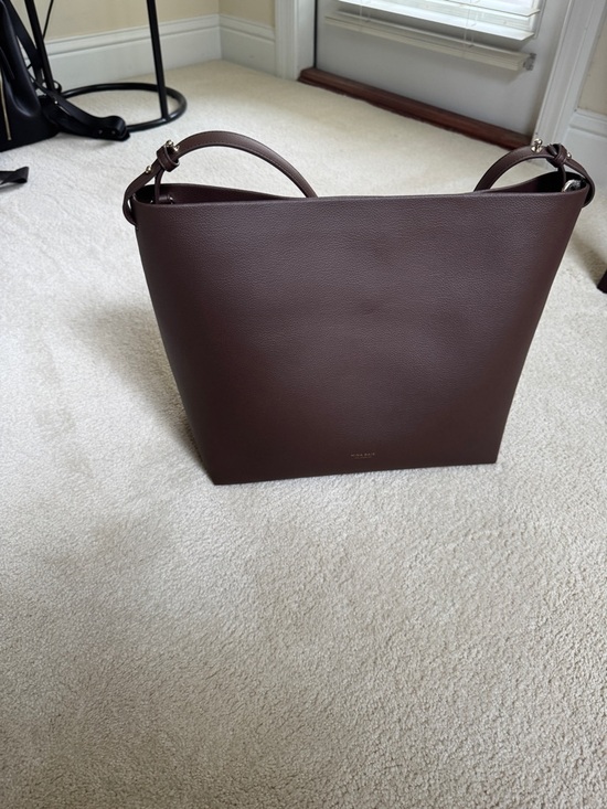 Mina Baie Handbags - Minimalist Brown Vegan Leather Tote
